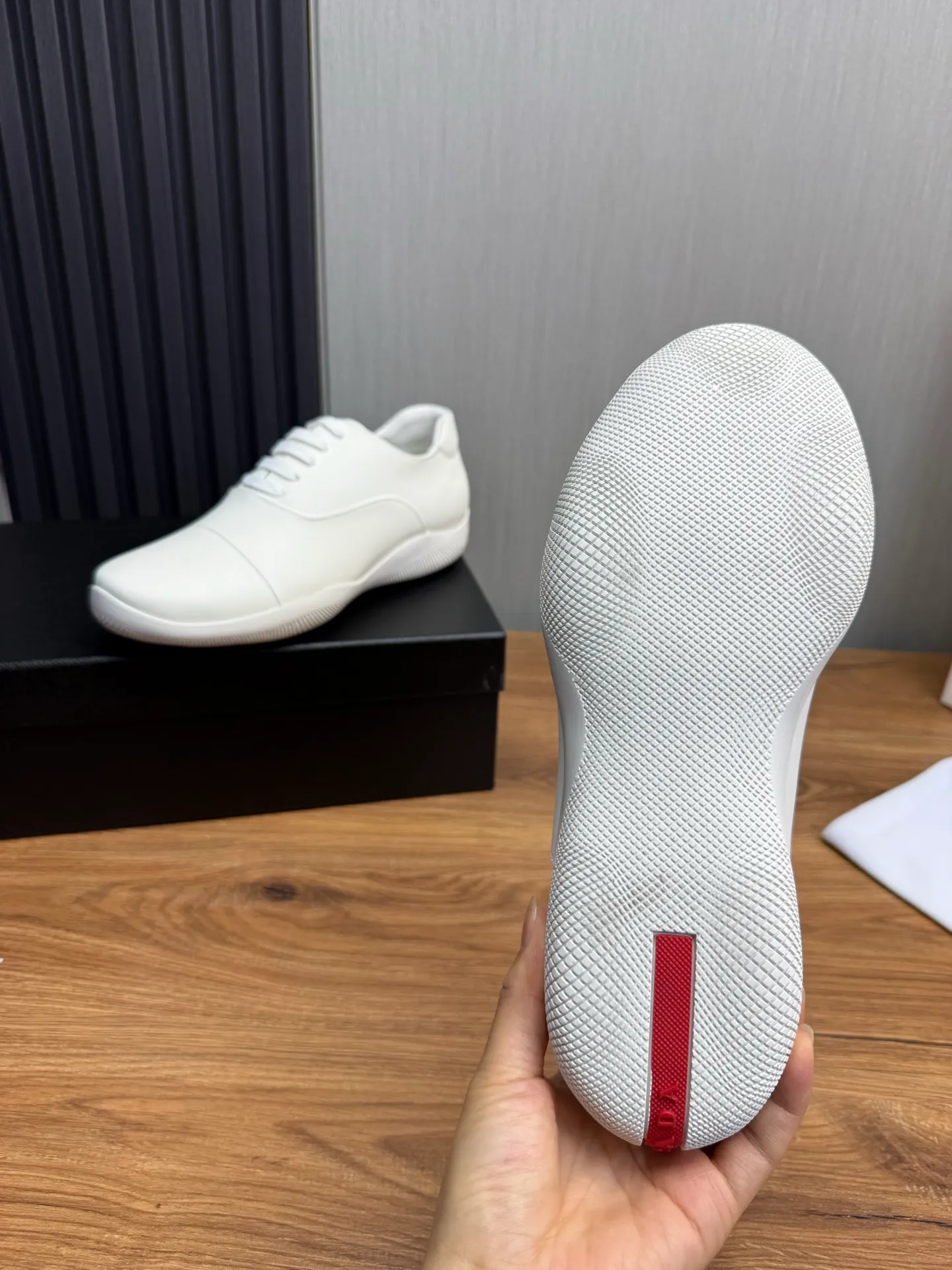 Men's shoes 💰760💰 [PRADA] New models synchronized with the official website, high-quality shipments ✔️Best sellers🔥 Original cowhide + cowhide lining, 1🆚1 replica, original original sole, 38-45 (men's 38.45 custom-made, non-refundable)